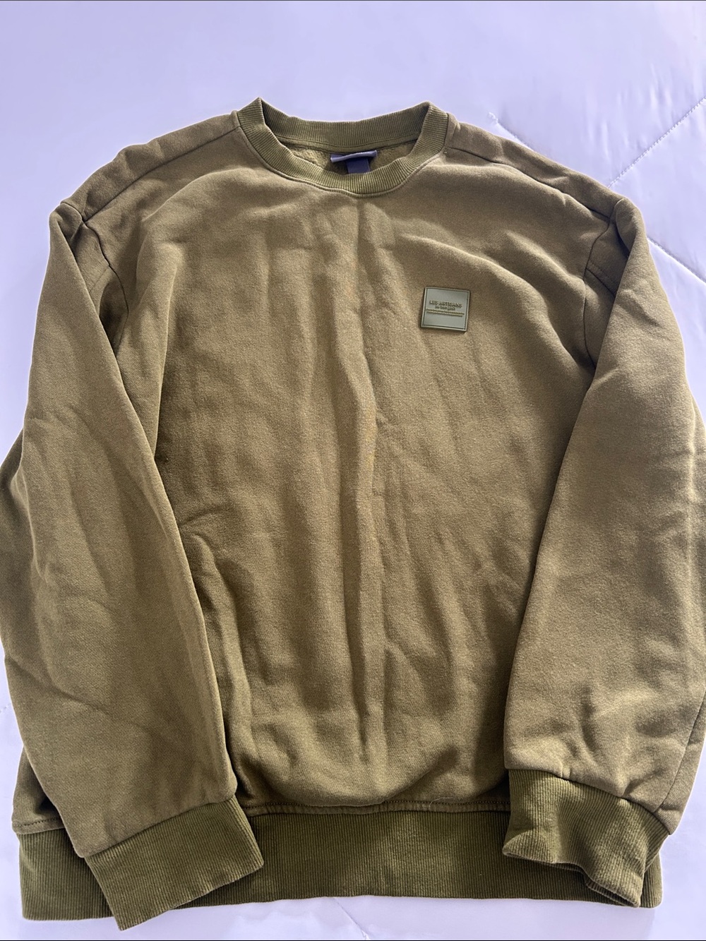 H&M Olive Green Crewneck Sweatshirt
